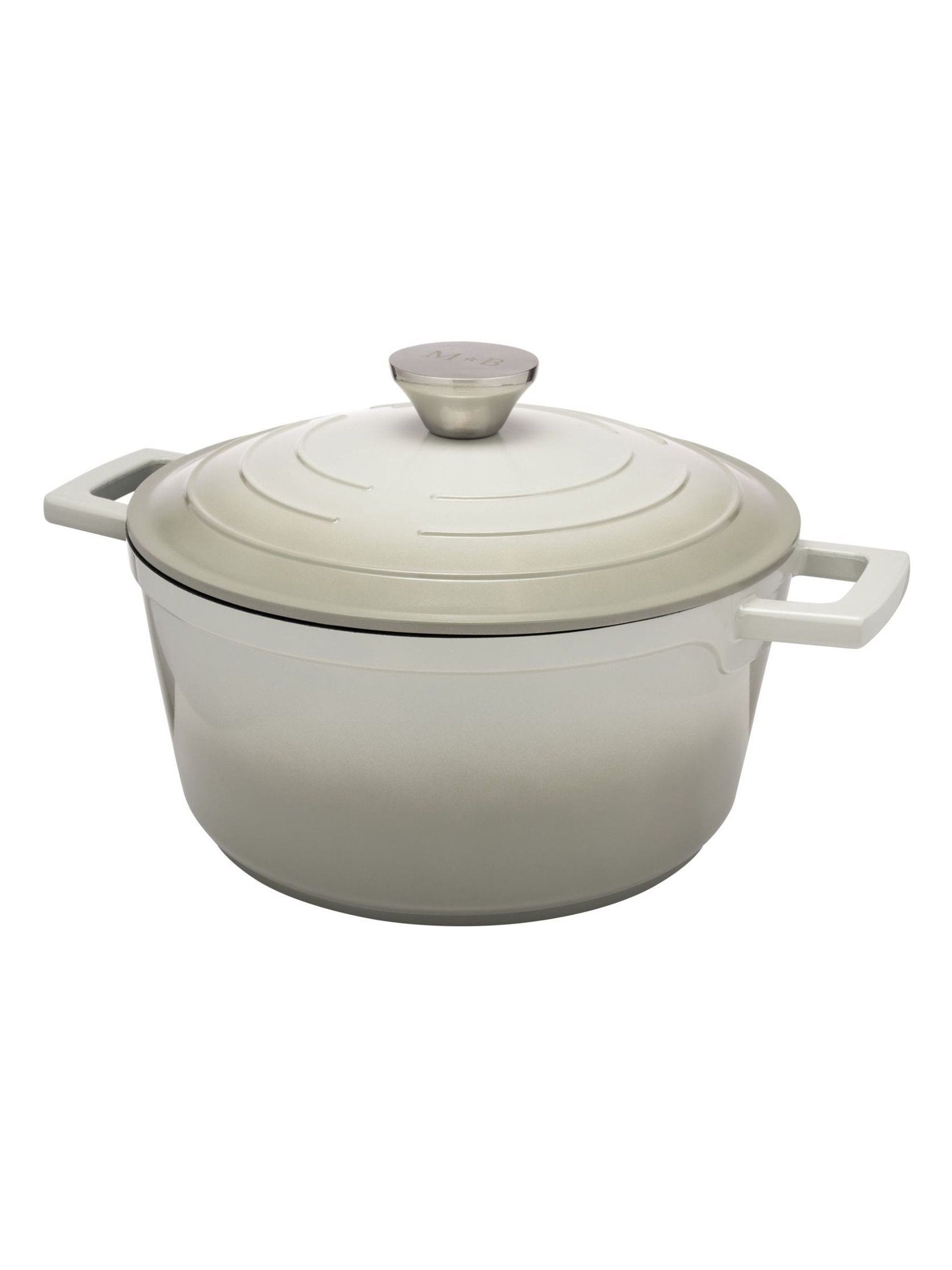 Mary Berry grey cast aluminium casserole dish 24cm, imported from the UK