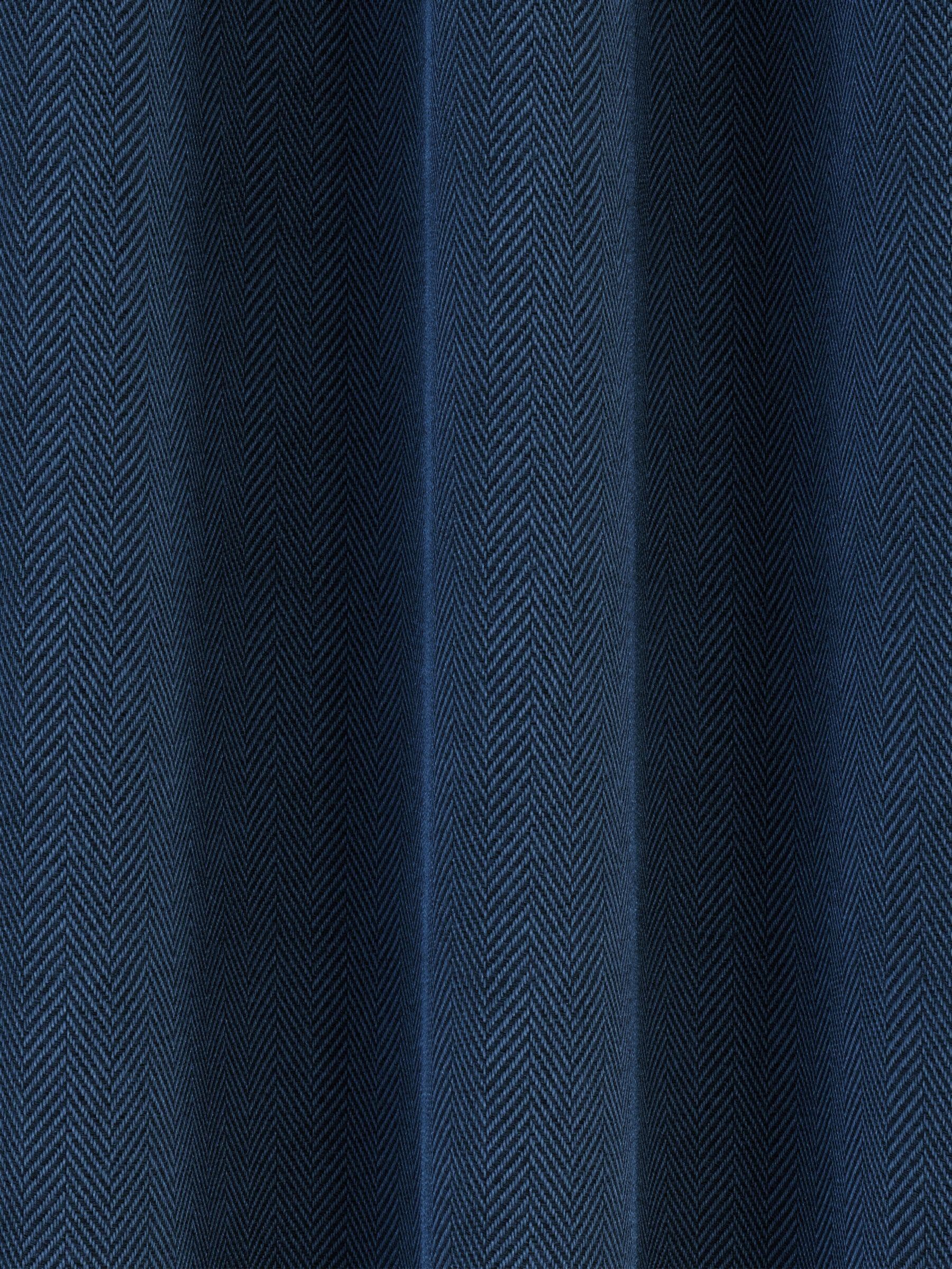 Enhanced Living navy Chester thermal blackout curtains (British brand)