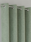 Enhanced Living Green Austin Blackout Thermal Linen Look Pair of Eyelet Curtains
