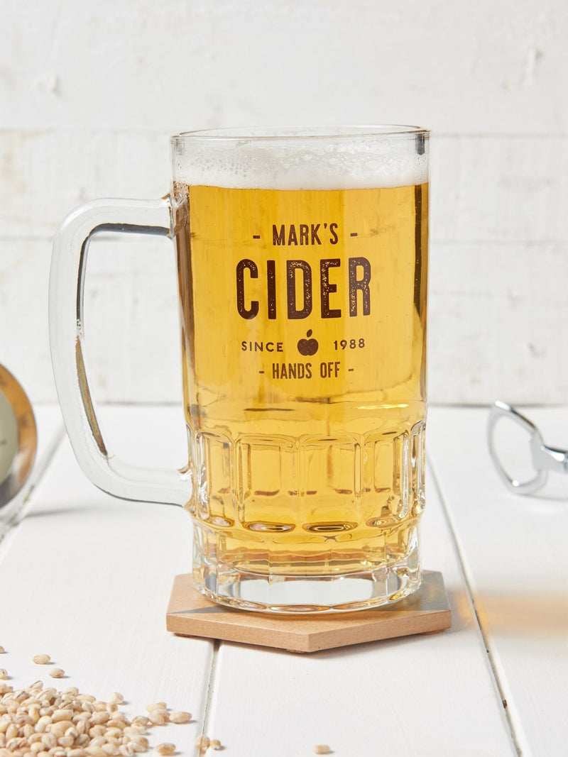 No Ordinary Gift personalised glass beer tankard 500ml, UK version