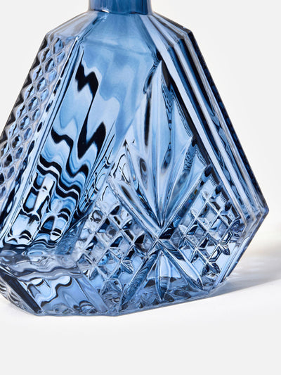 Oliver Bonas Blue Jewel Glass Decanter