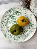 Hot Pottery Set of 4 Pistachio Splatter Side Plates