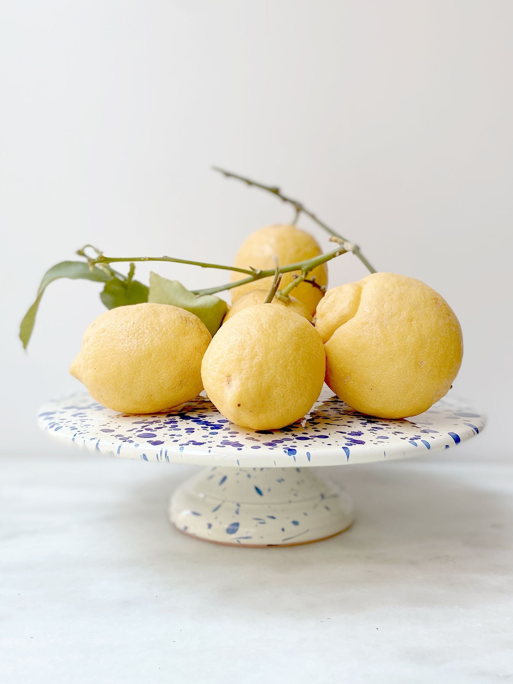 Hot Pottery Blueberry Splatter Cake Stand