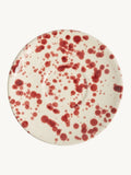 Hot Pottery cranberry splatter espresso set of 4 (British brand)