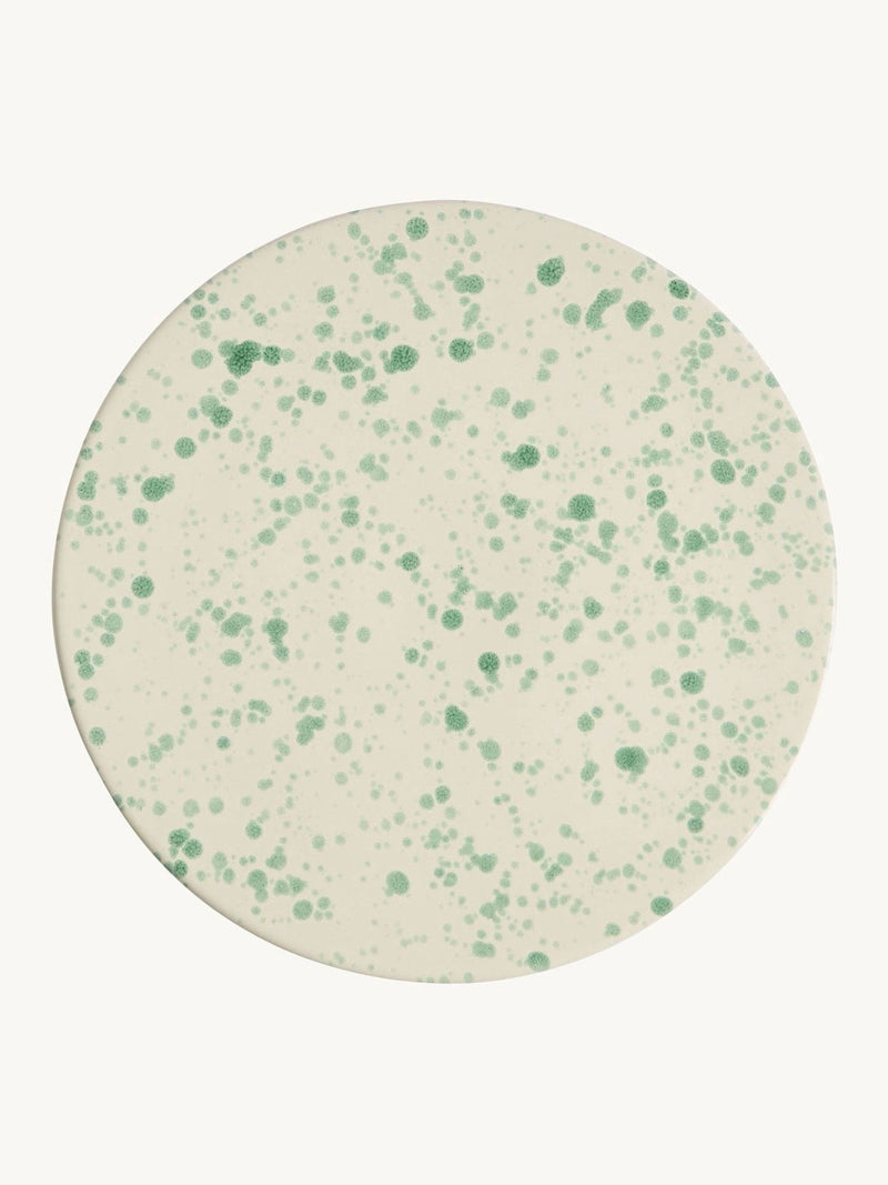 Hot Pottery pistachio splatter cake stand (British brand)