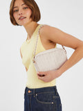 Accessorize cream small ruched cross-body bag - British product