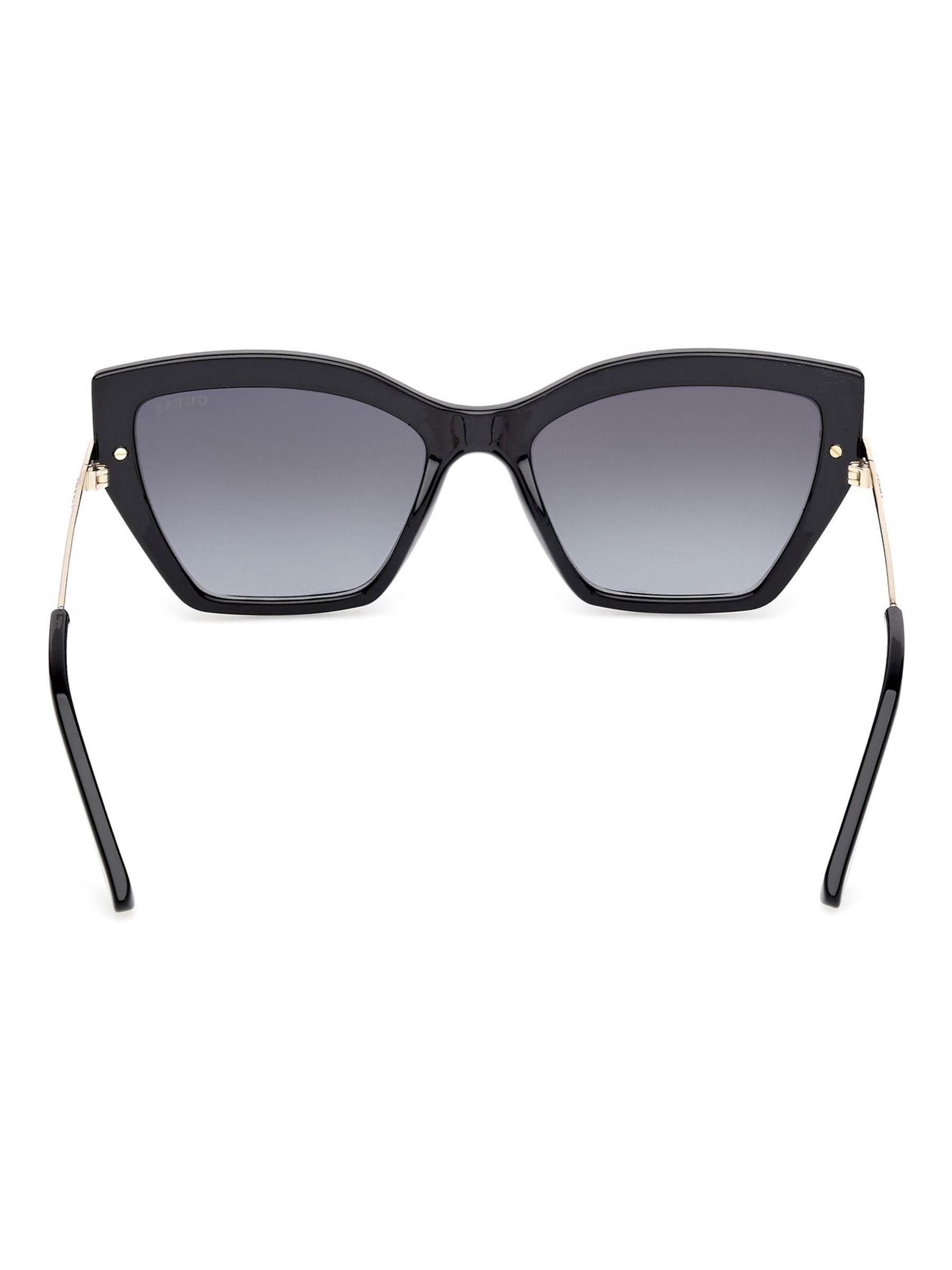 Guess black rectangular sunglasses with snake print, UK version