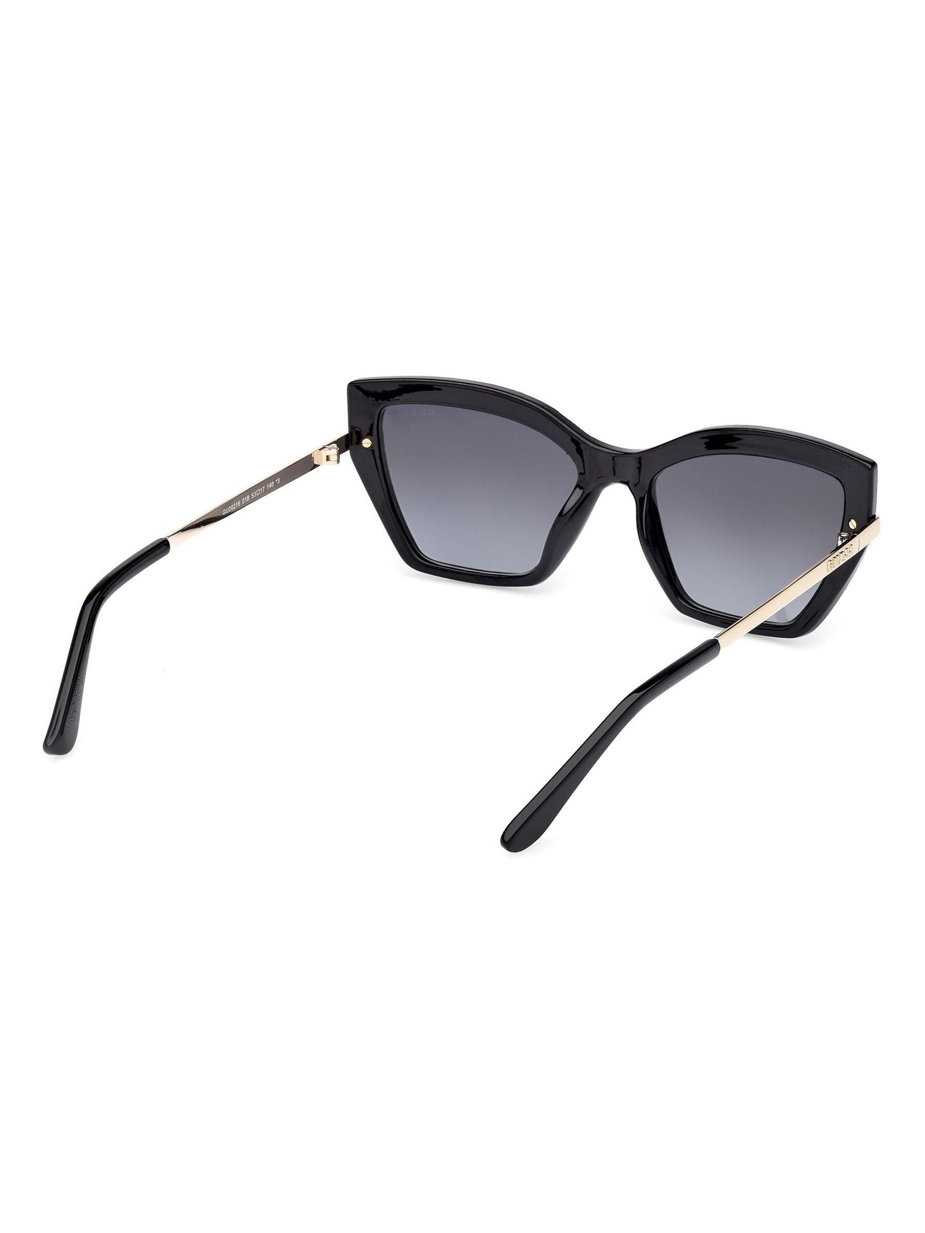 Guess black rectangular sunglasses with snake print, UK version