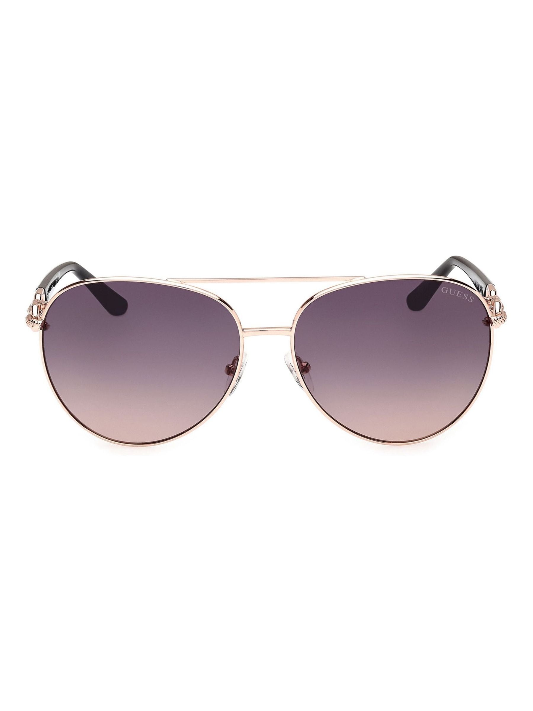 Guess gold metal pilot sunglasses, imported from the UK