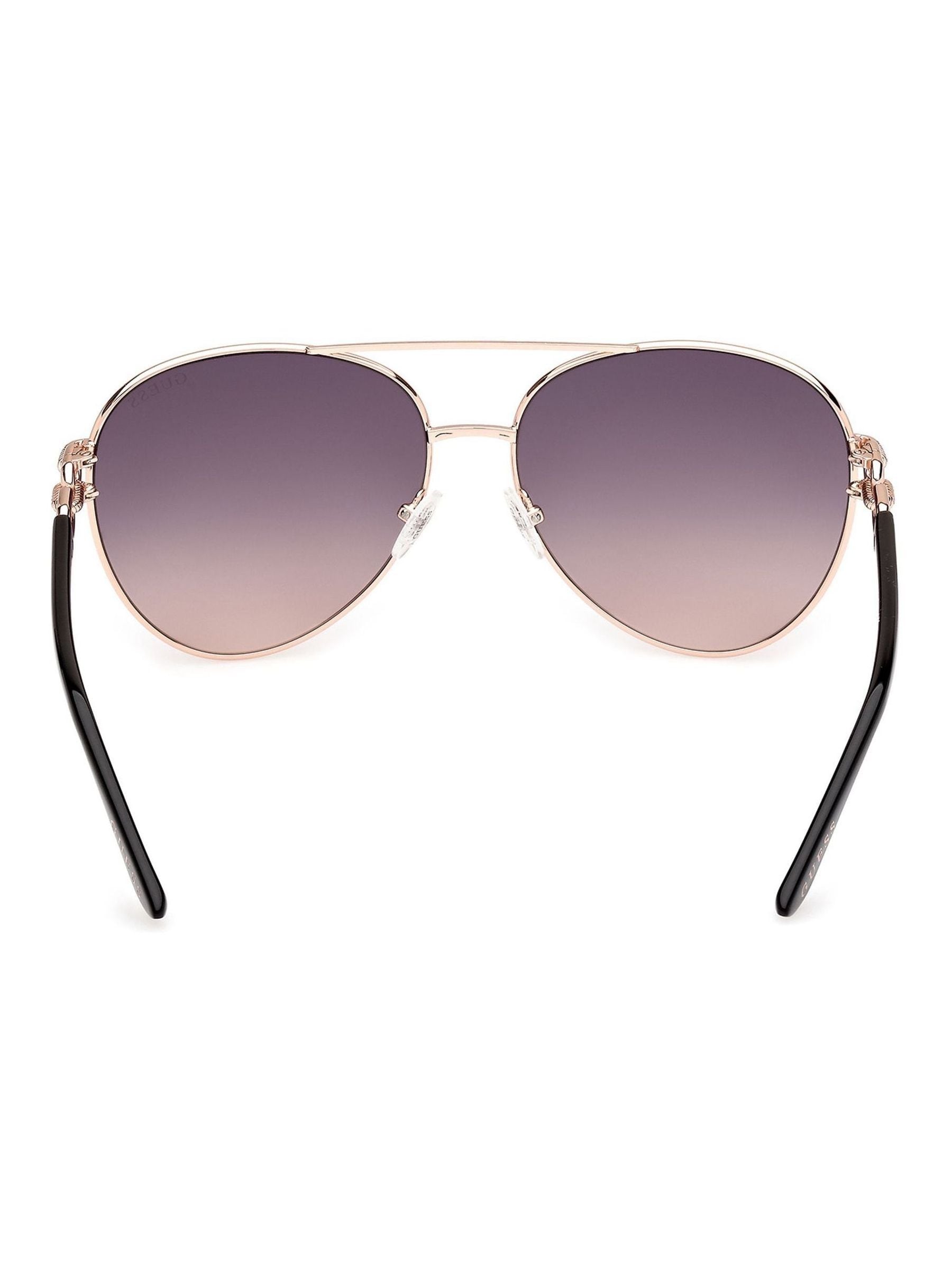 Guess gold metal pilot sunglasses, imported from the UK