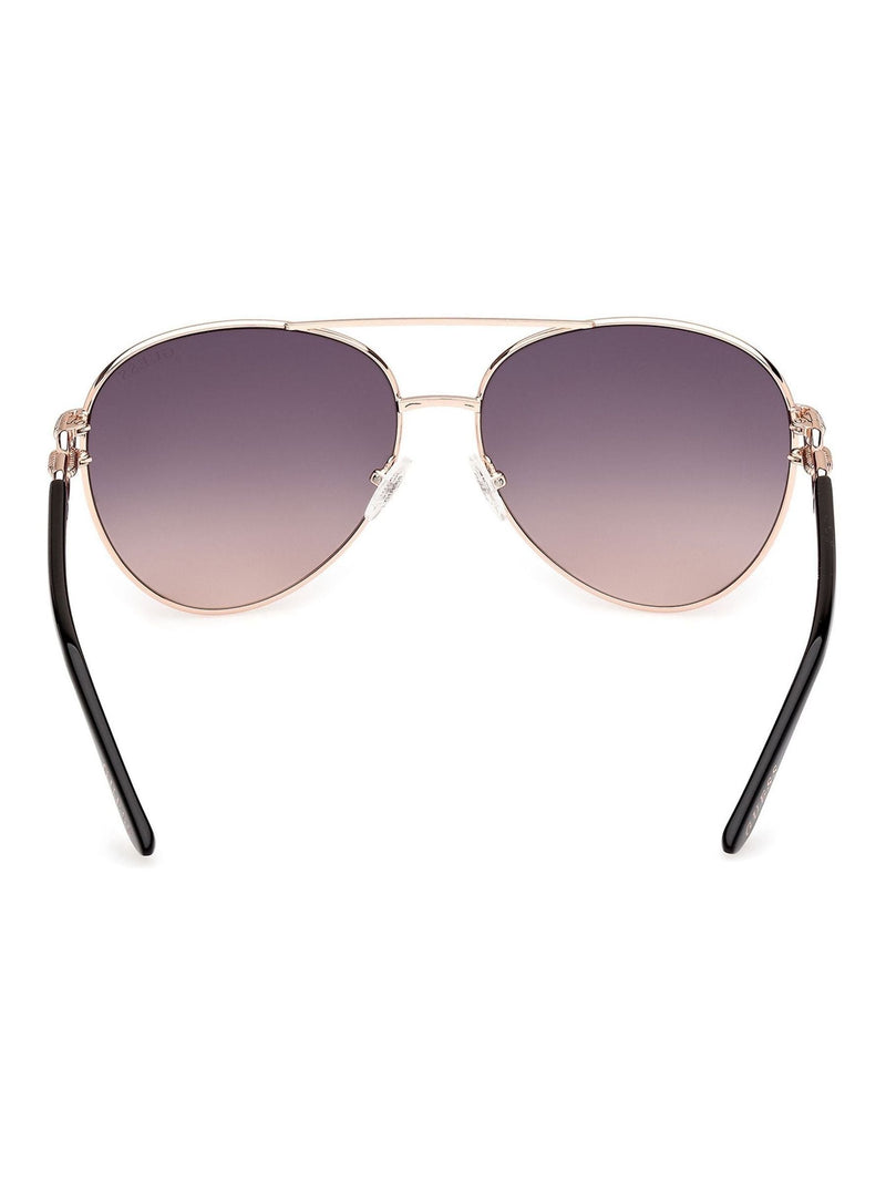 Guess gold metal pilot sunglasses, imported from the UK