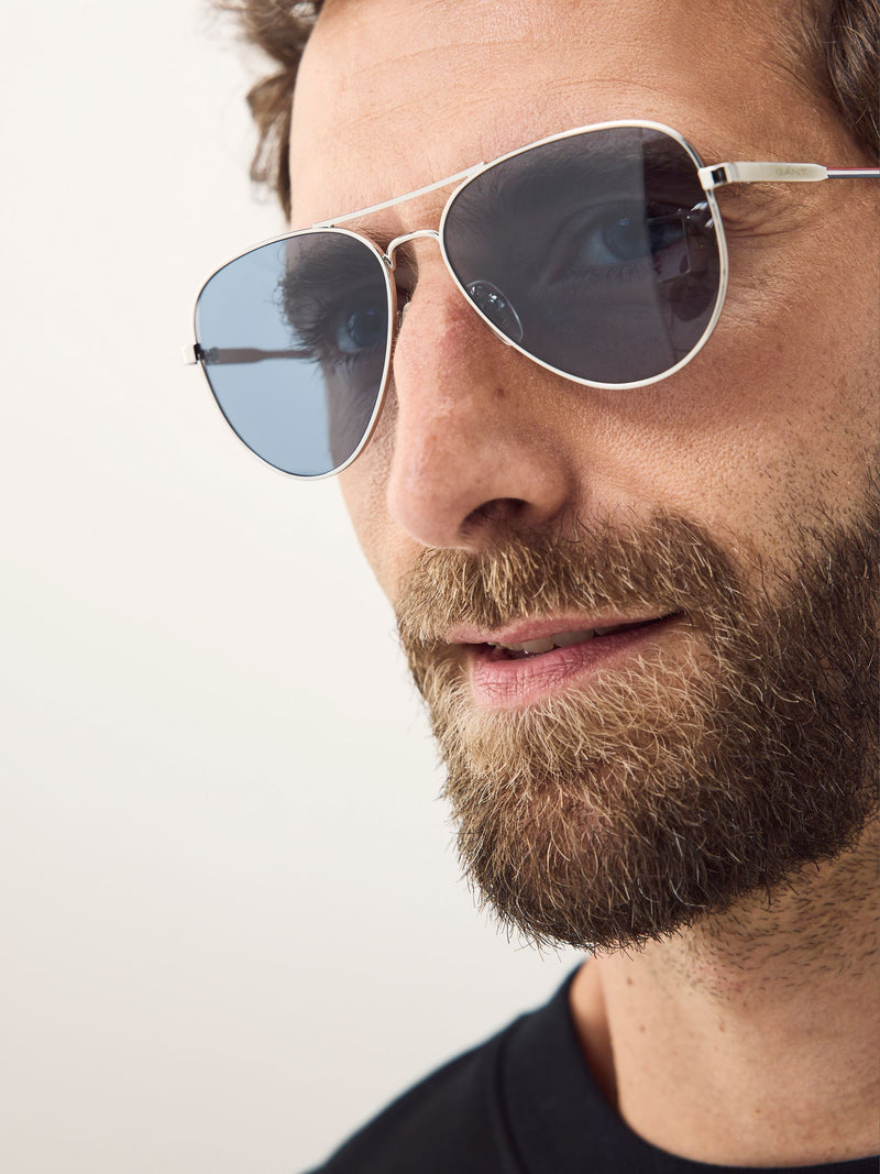 GANT cream metal aviator sunglasses for men - British product