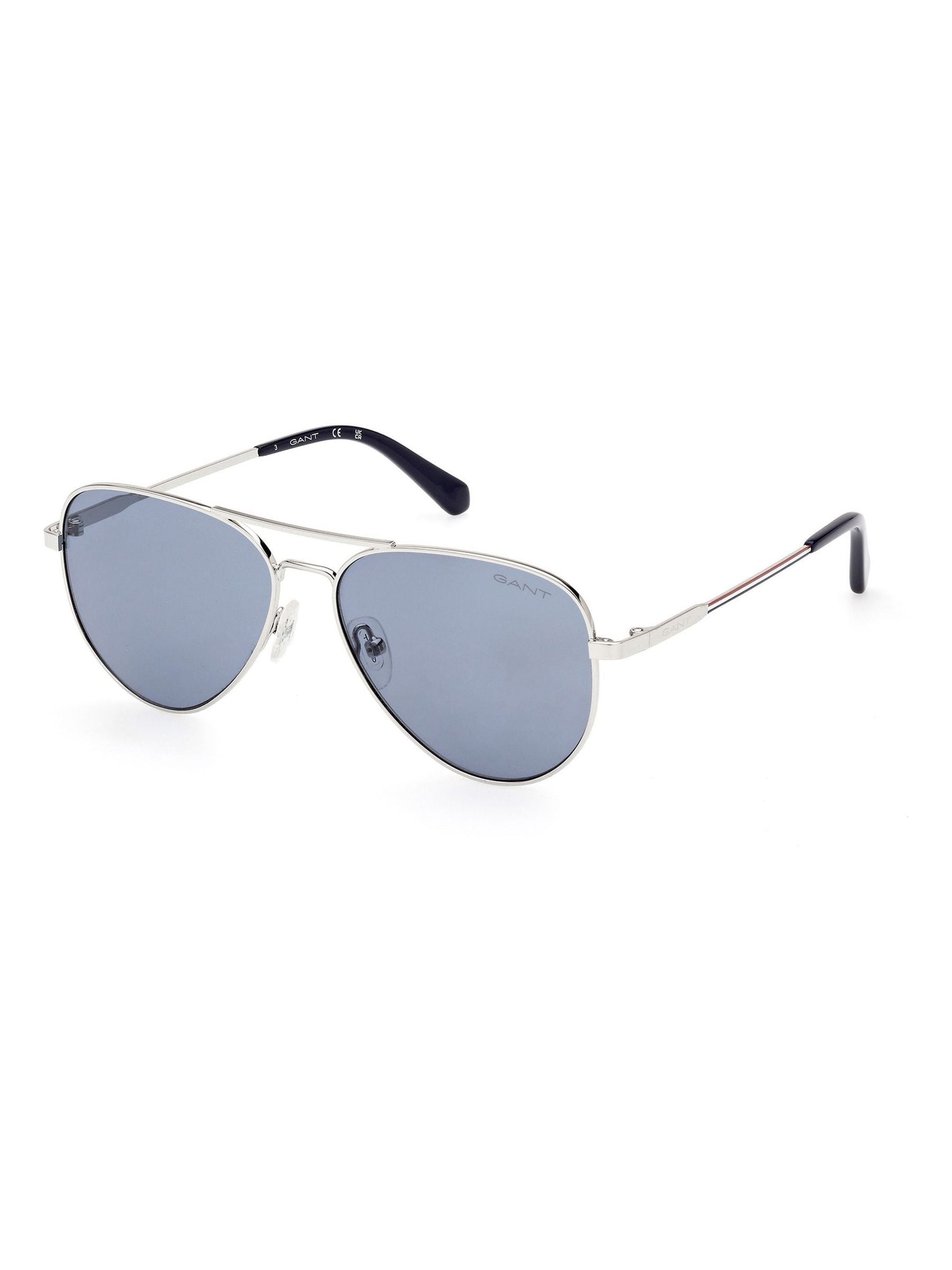 GANT cream metal aviator sunglasses for men - British product