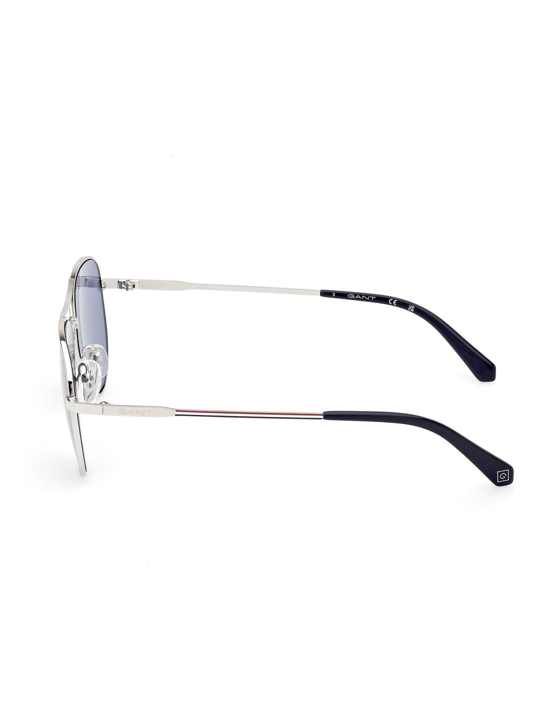 GANT cream metal aviator sunglasses for men - British product