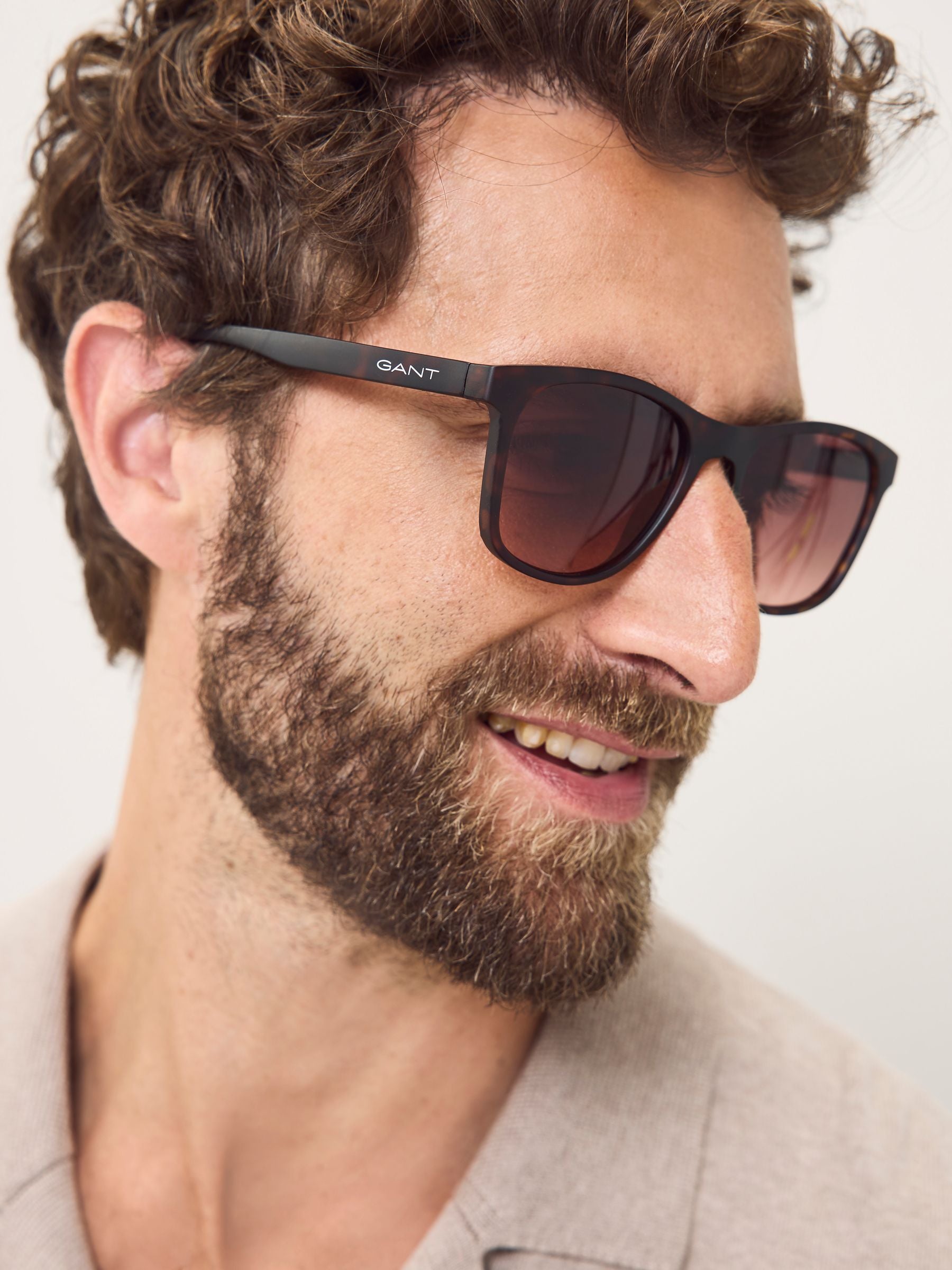 GANT Classic Sunglasses in brown acetate, imported from the UK