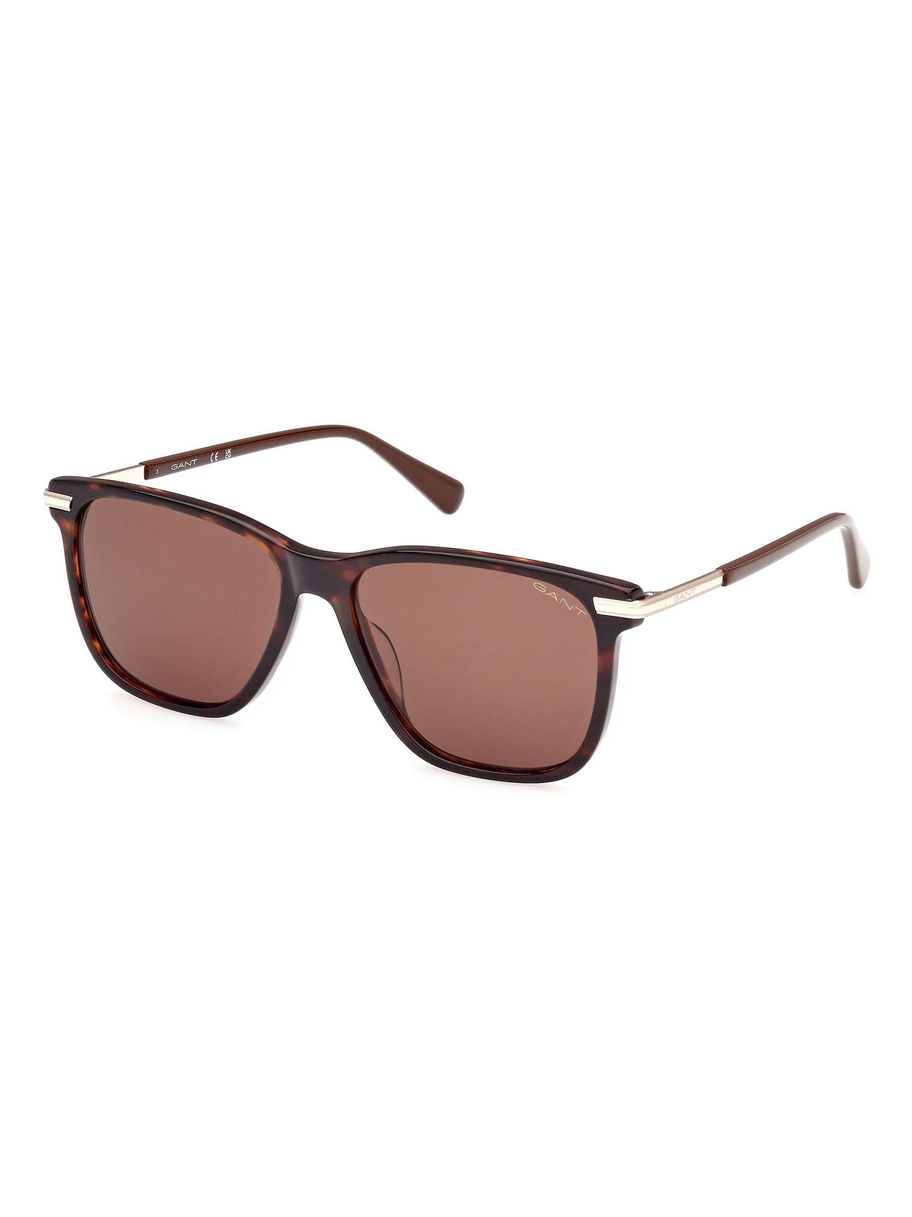 GANT brown square sunglasses dark havana, UK version