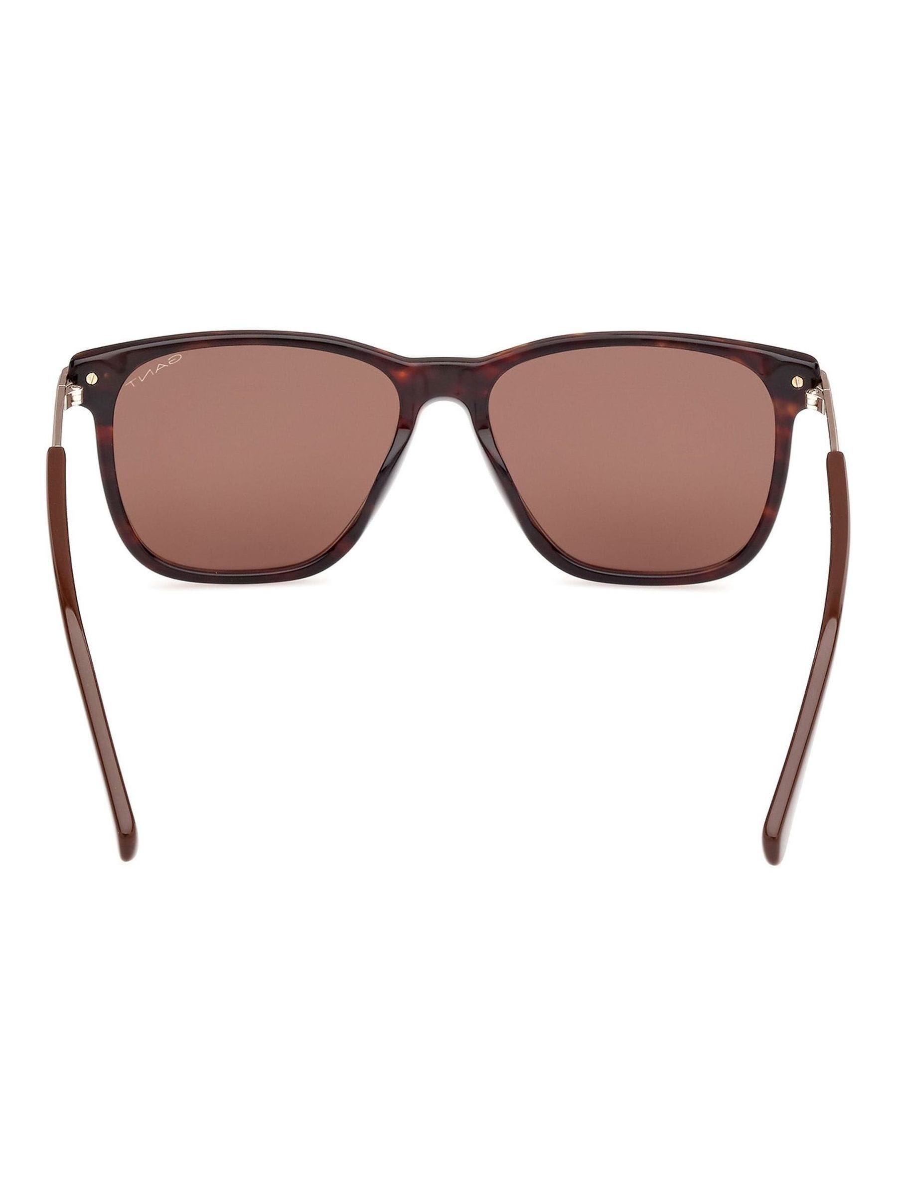 GANT brown square sunglasses dark havana, UK version