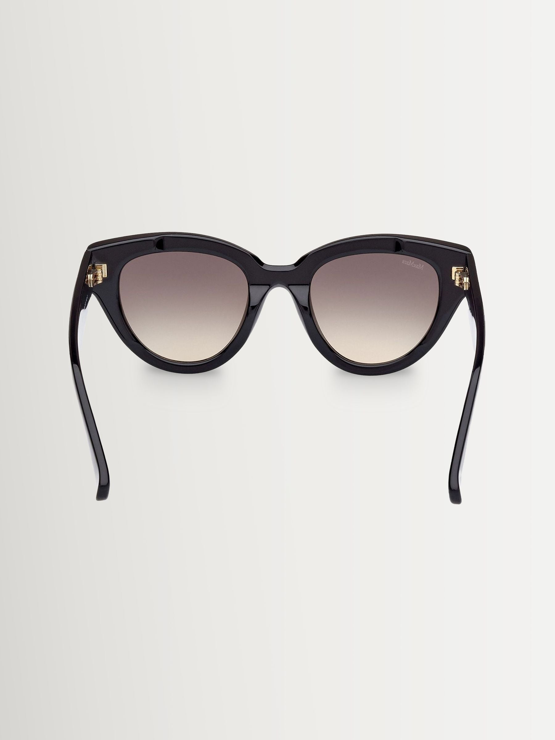 Max Mara black round sunglasses with plastic frame - British product