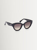 Max Mara black round sunglasses with plastic frame - British product