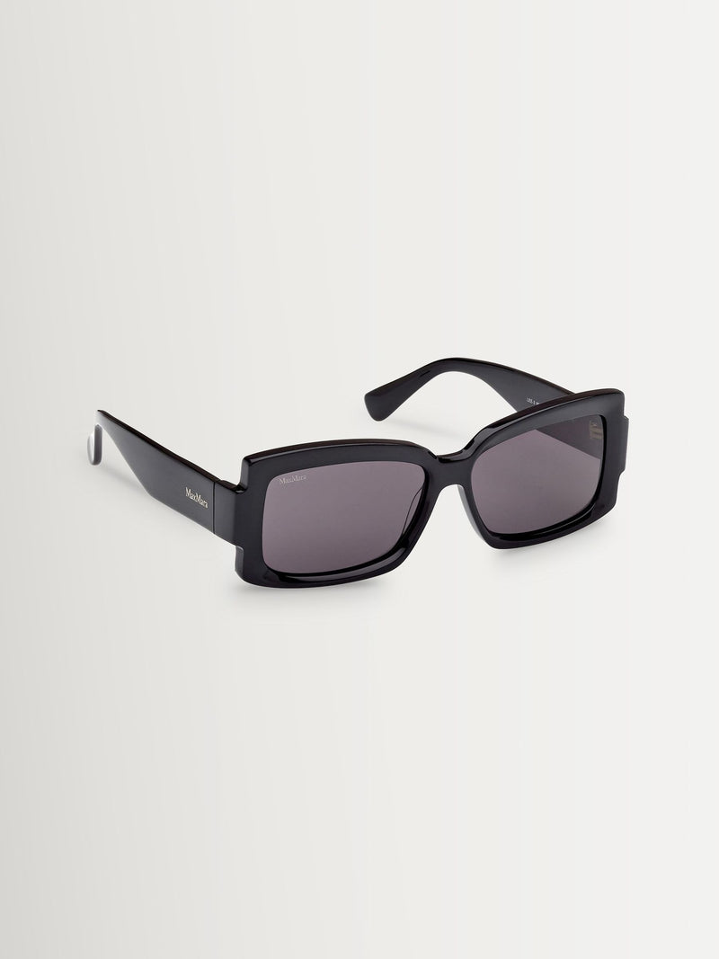 Max Mara Black Square sunglasses with shaped temples, UK version