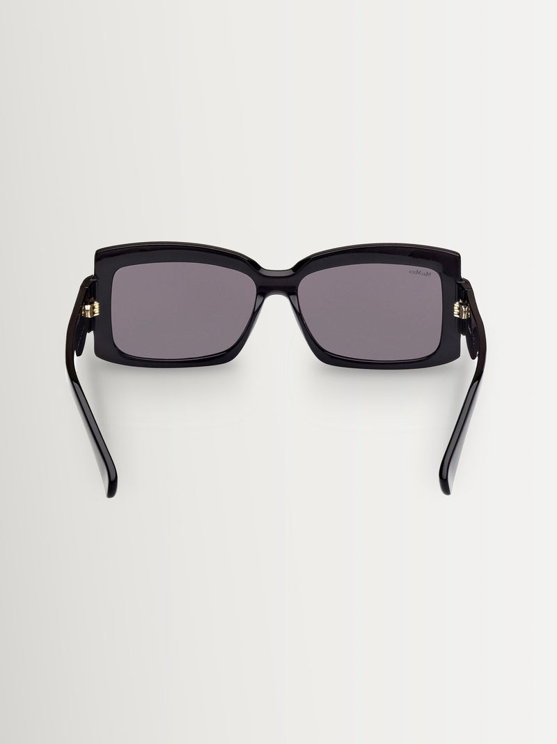 Max Mara Black Square sunglasses with shaped temples, UK version