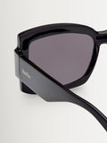 Max Mara Black Square sunglasses with shaped temples, UK version