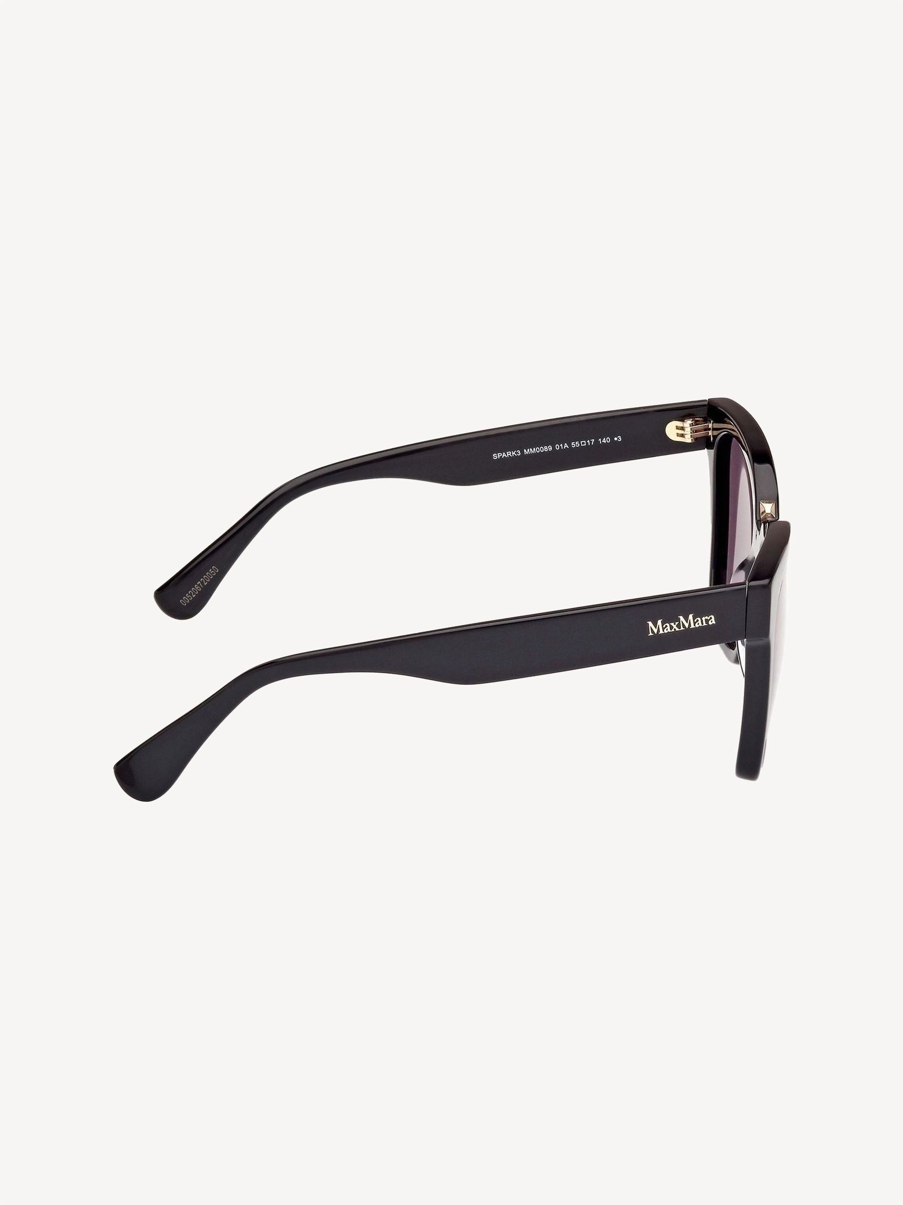 Max Mara black square sunglasses, UK version