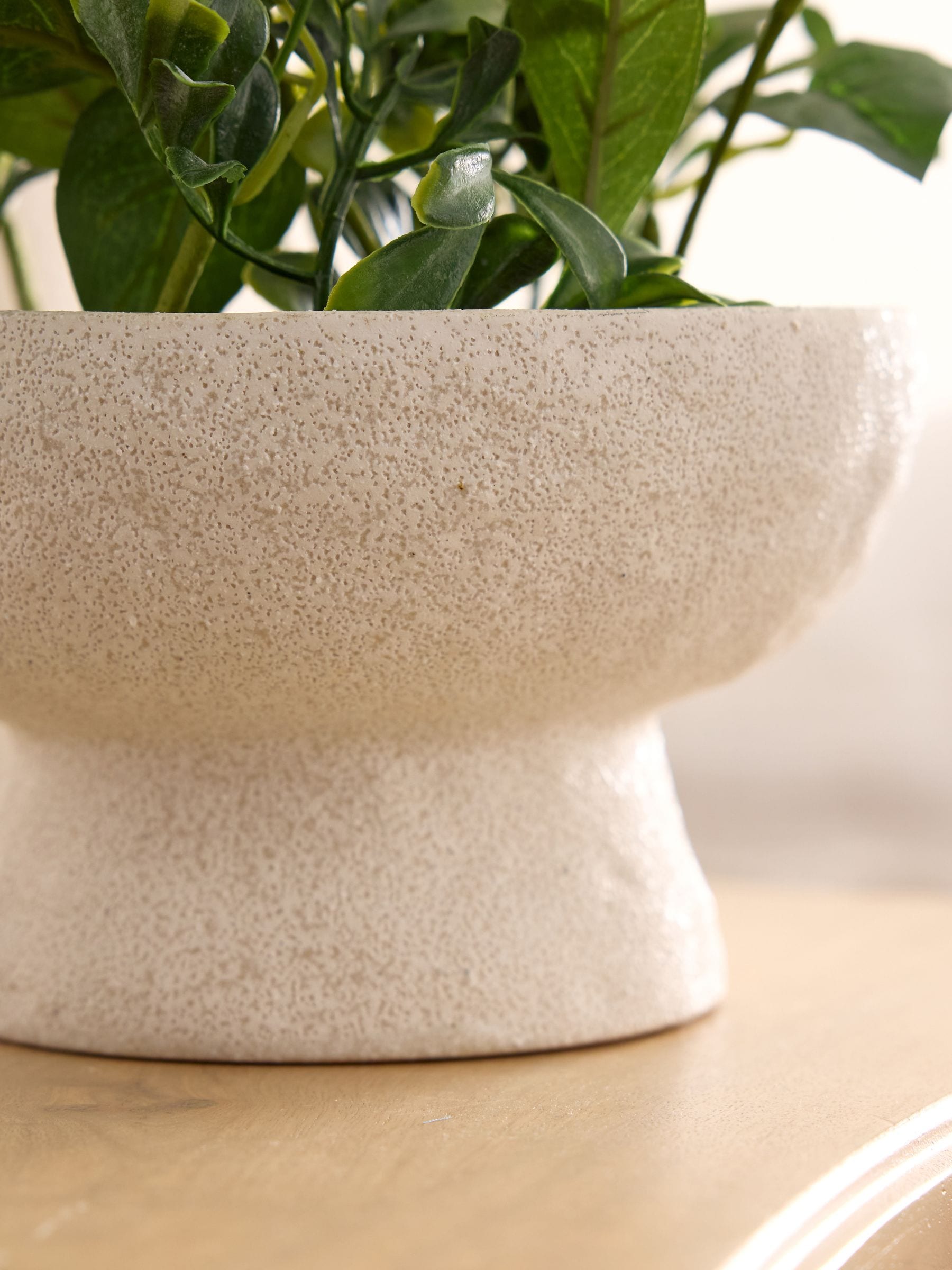 Multi bright artificial florals in ceramic bowl, imported from the UK