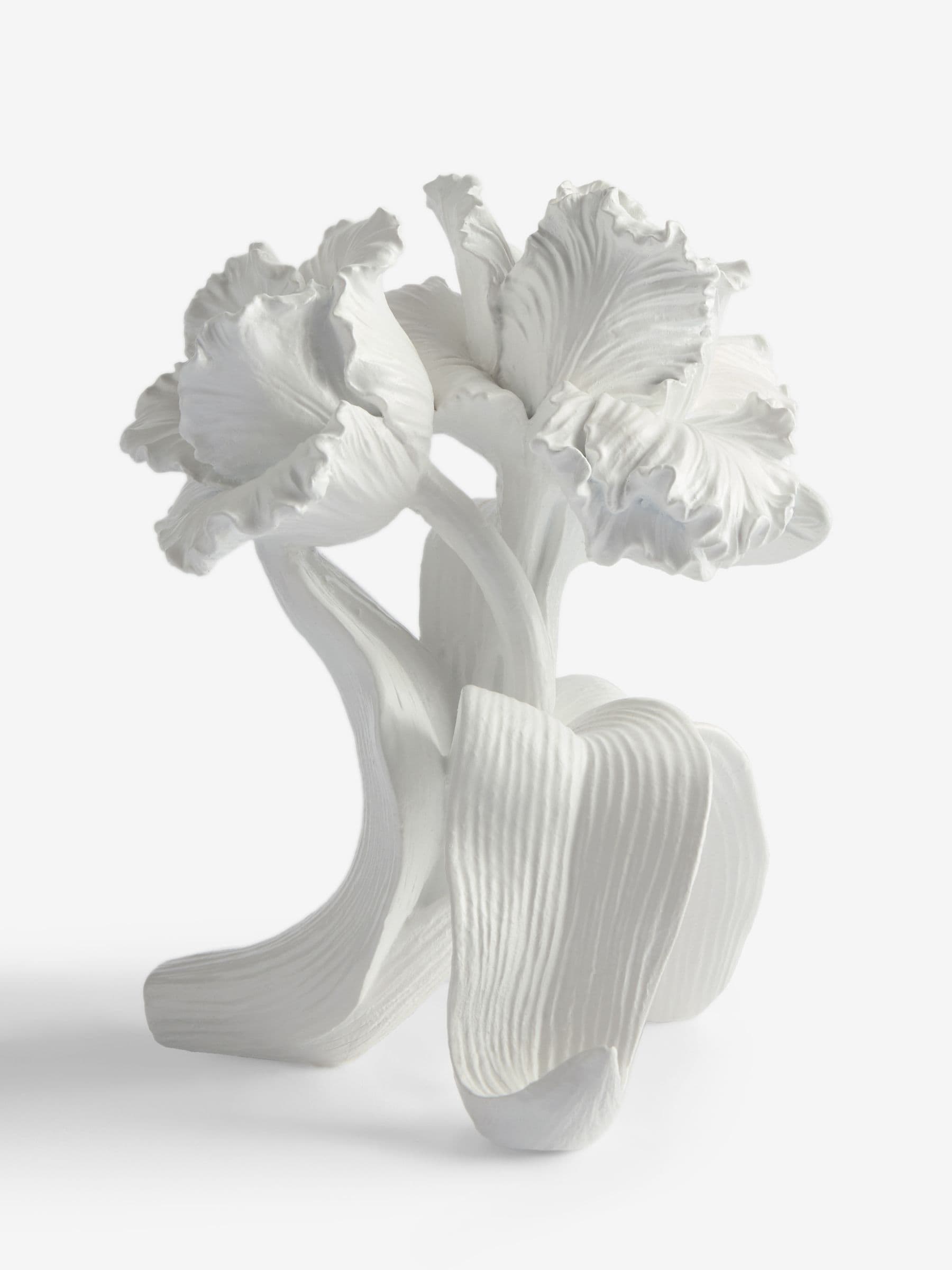 White parrot tulip resin ornament 15cm, imported from the UK