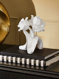 White parrot tulip resin ornament 15cm, imported from the UK