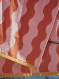 Green wiggle beach towel 4x23cm (British brand)