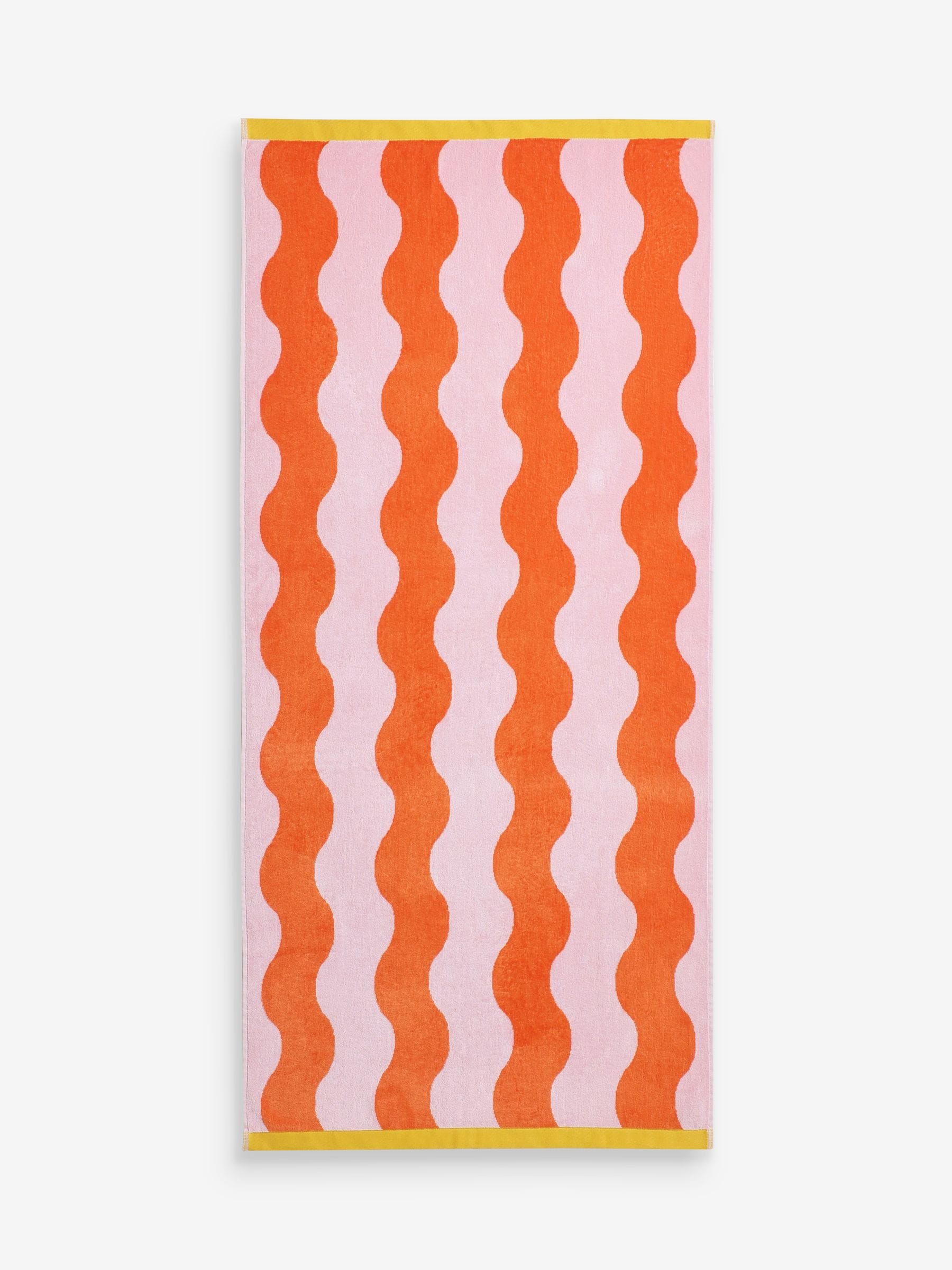 Green wiggle beach towel 4x23cm (British brand)