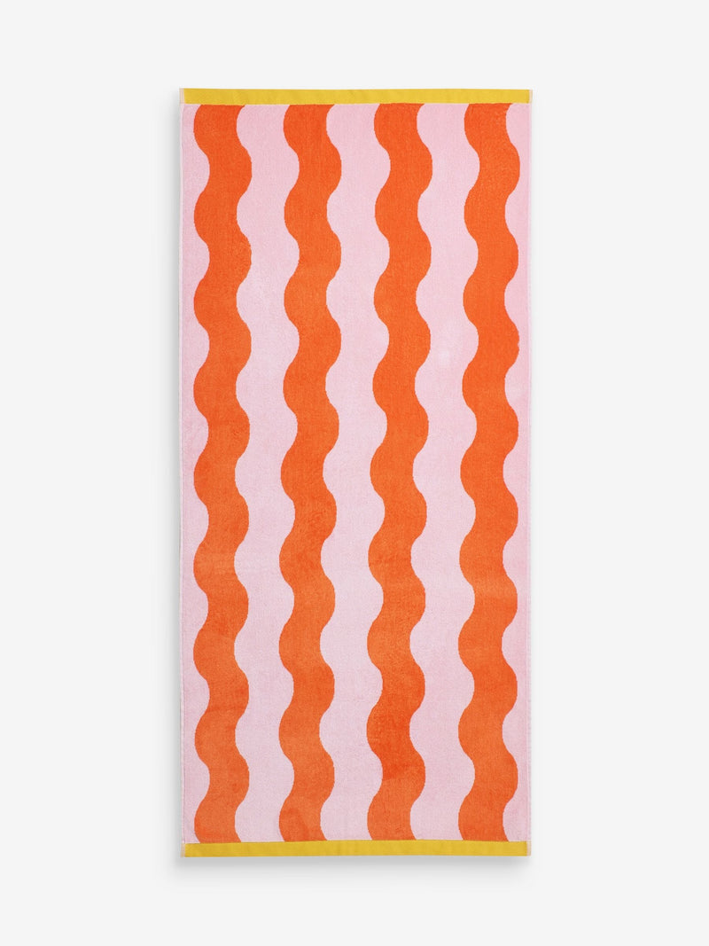 Green wiggle beach towel 4x23cm (British brand)