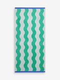 Green wiggle beach towel 4x23cm (British brand)