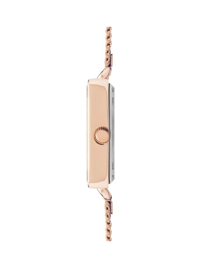 Limit Gold 29mm Quadratische Analoguhr mit Mesh-Armband