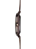 Women's 22mm Analogue Watch with Chocolate Dial and Brown Stainless Steel Bracelet
