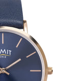 Limit blue analog watch rose gold case 38mm, UK version