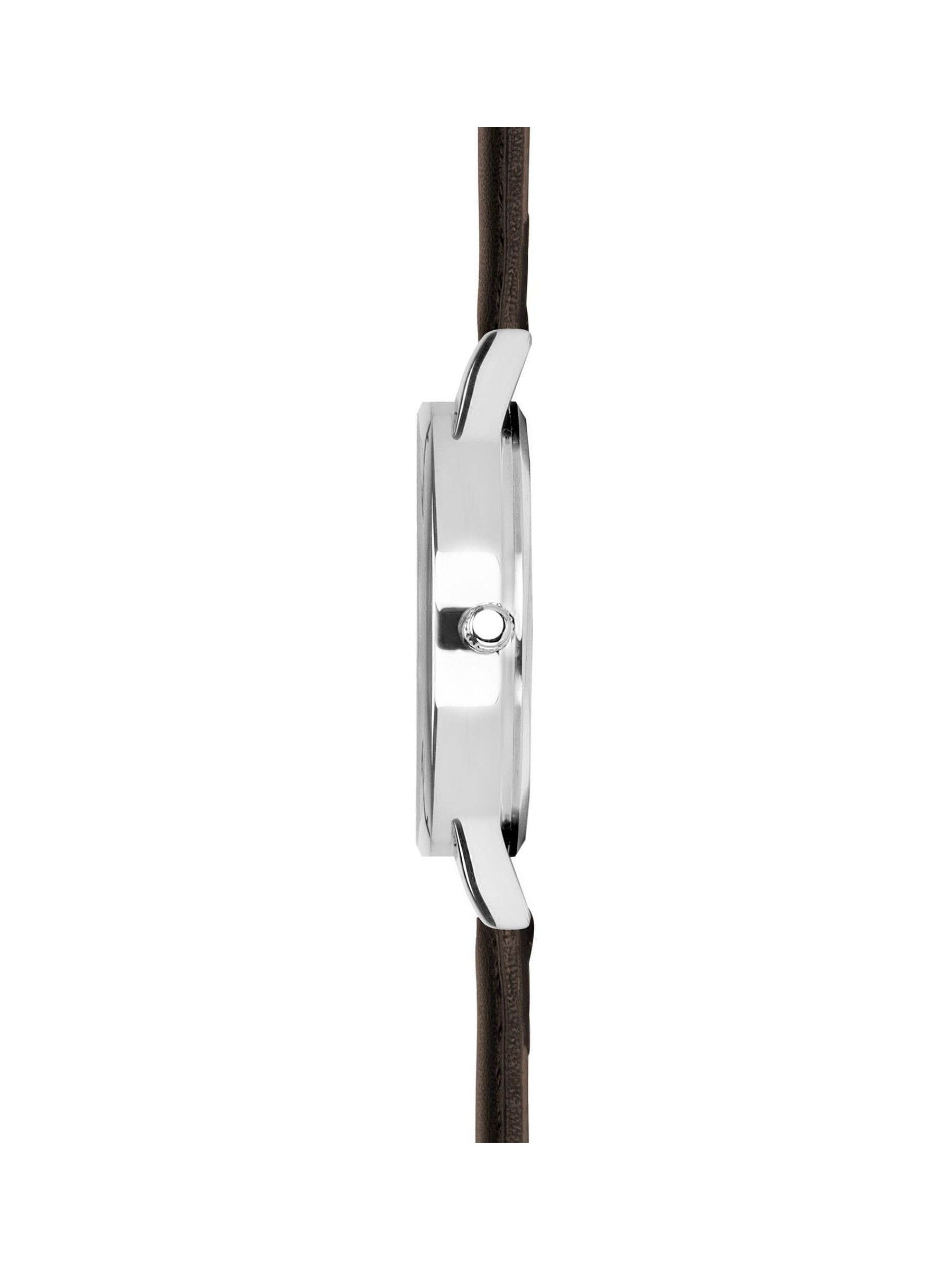 Limit Brown 38mm round analogue watch with dark brown strap, UK version