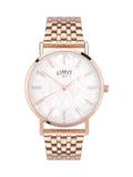 Limit Gold 35mm Round Analogue Watch With Bracelet