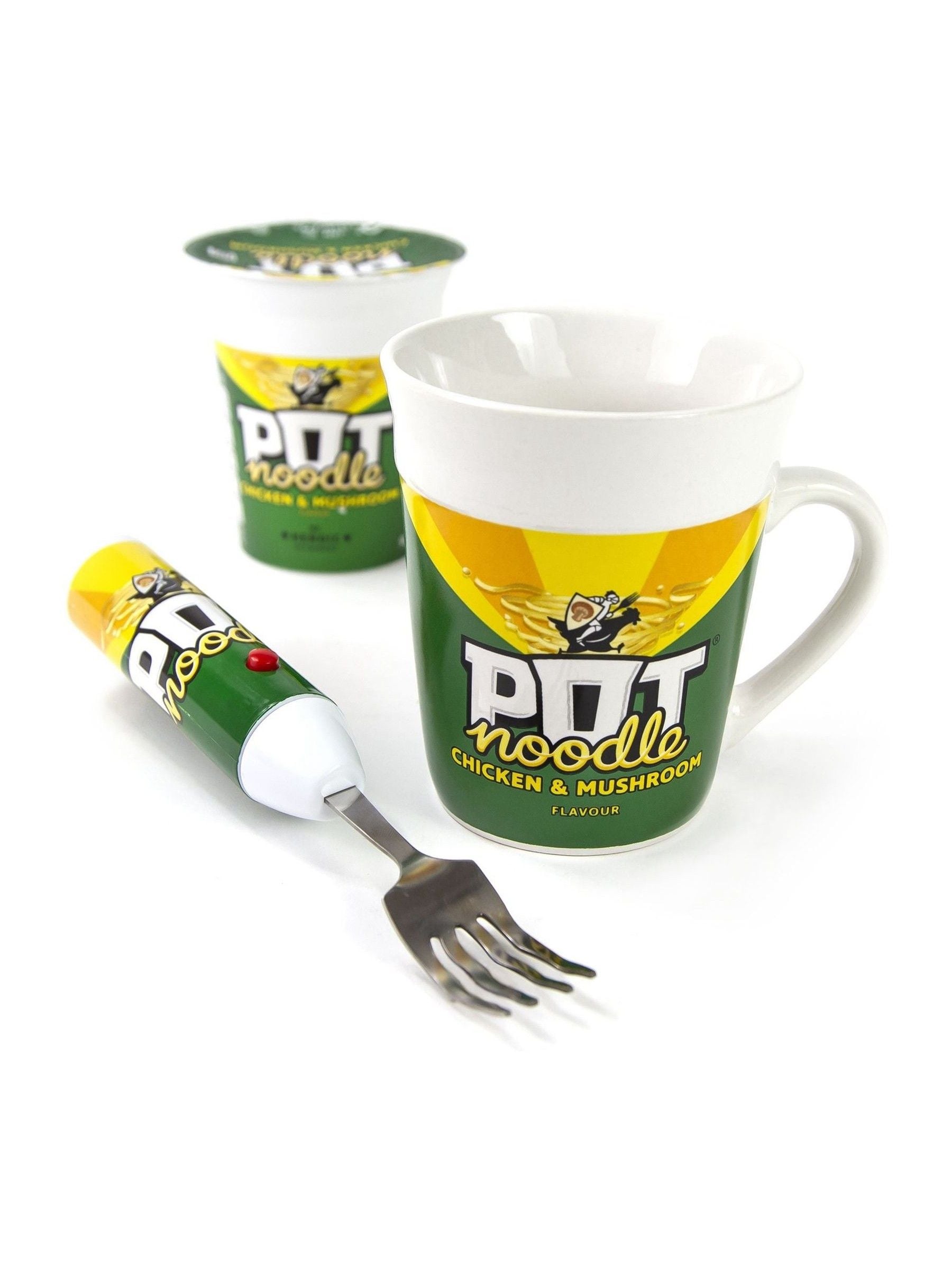 Kimm & Miller Pot Noodle set Chicken and Mushroom flavour, UK version