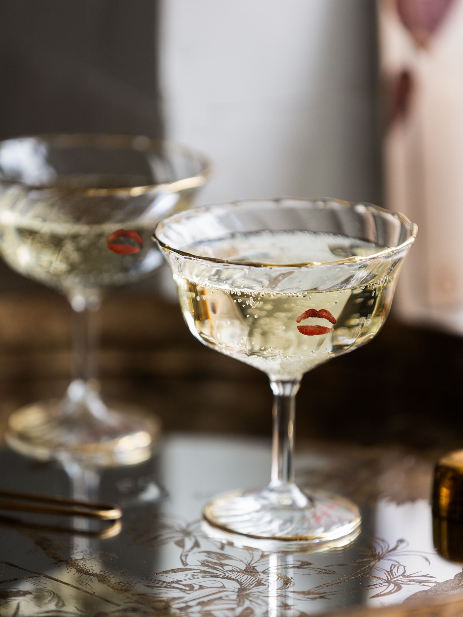 Rockett St George Marilyn Monroe cocktail glasses set of 2 (British brand)