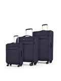 Rock Luggage Blue Suitcases Set 3 Piece
