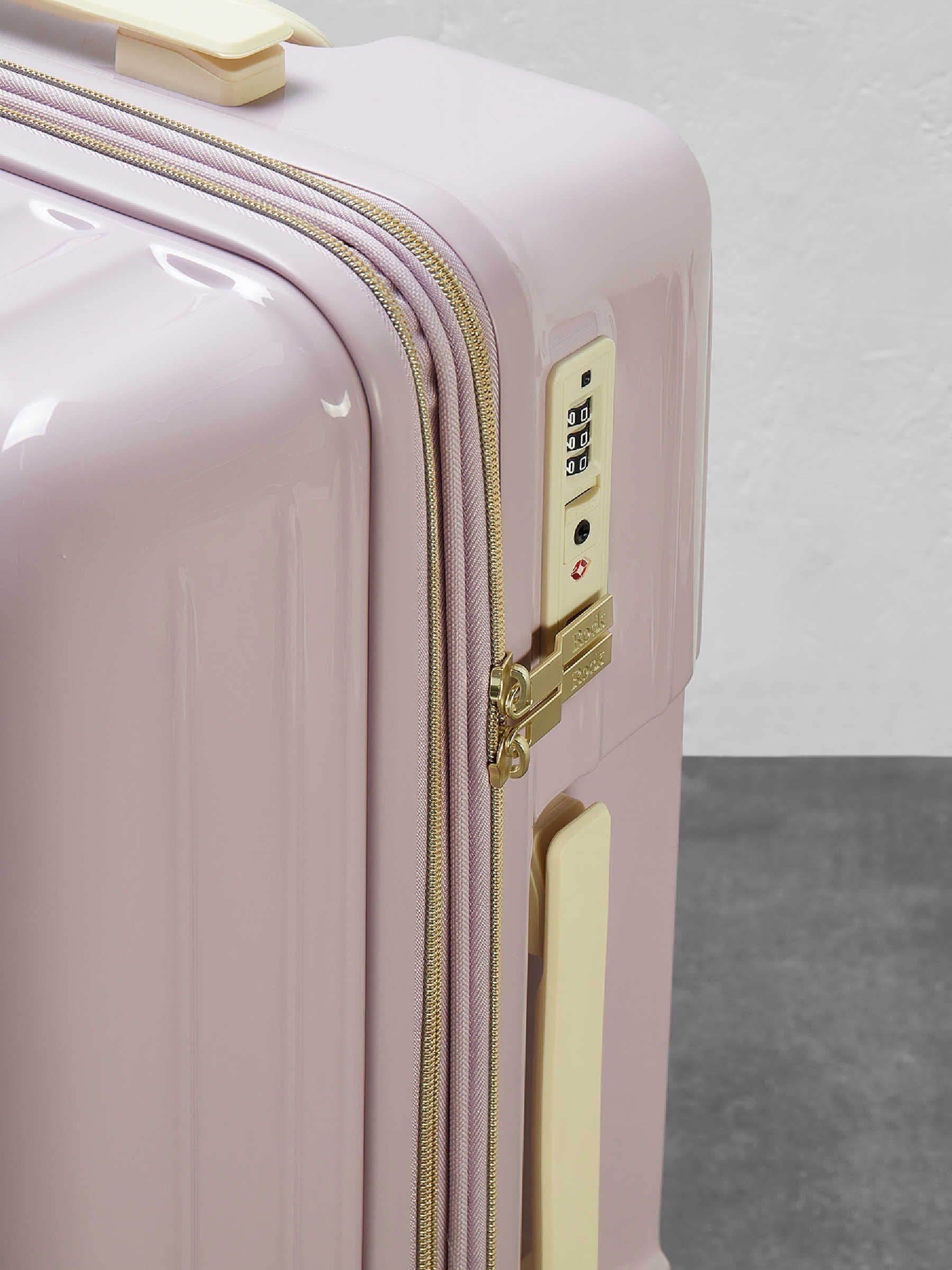 Rock Primrose purple 3-piece suitcase set (British brand)