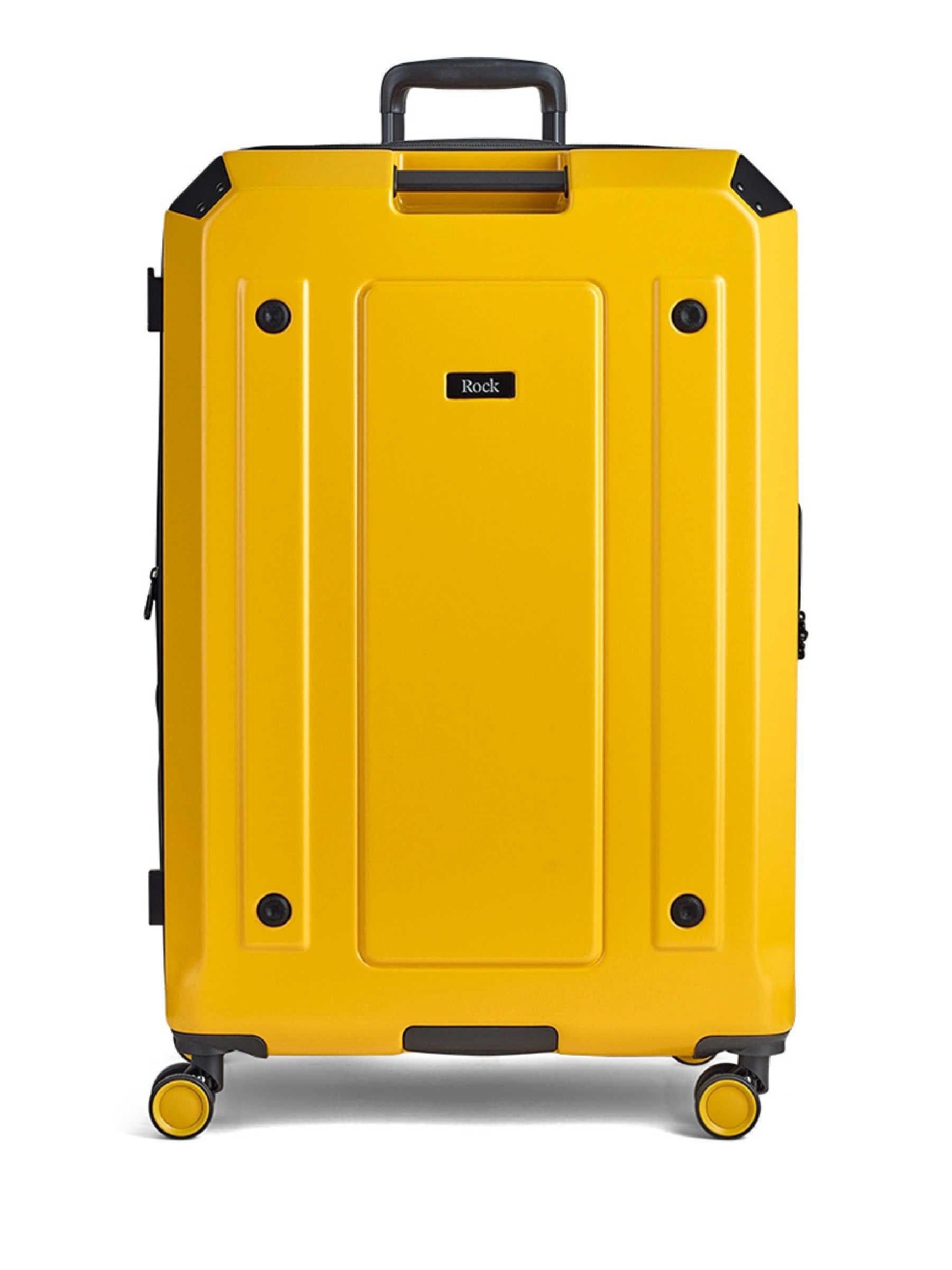 Rock Luggage Yellow Large Alpine Suitcase