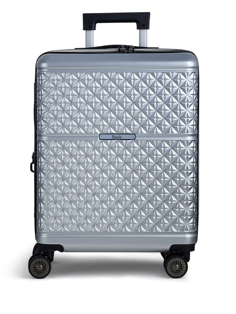 Rock Maya silver cabin suitcase, imported from the UK