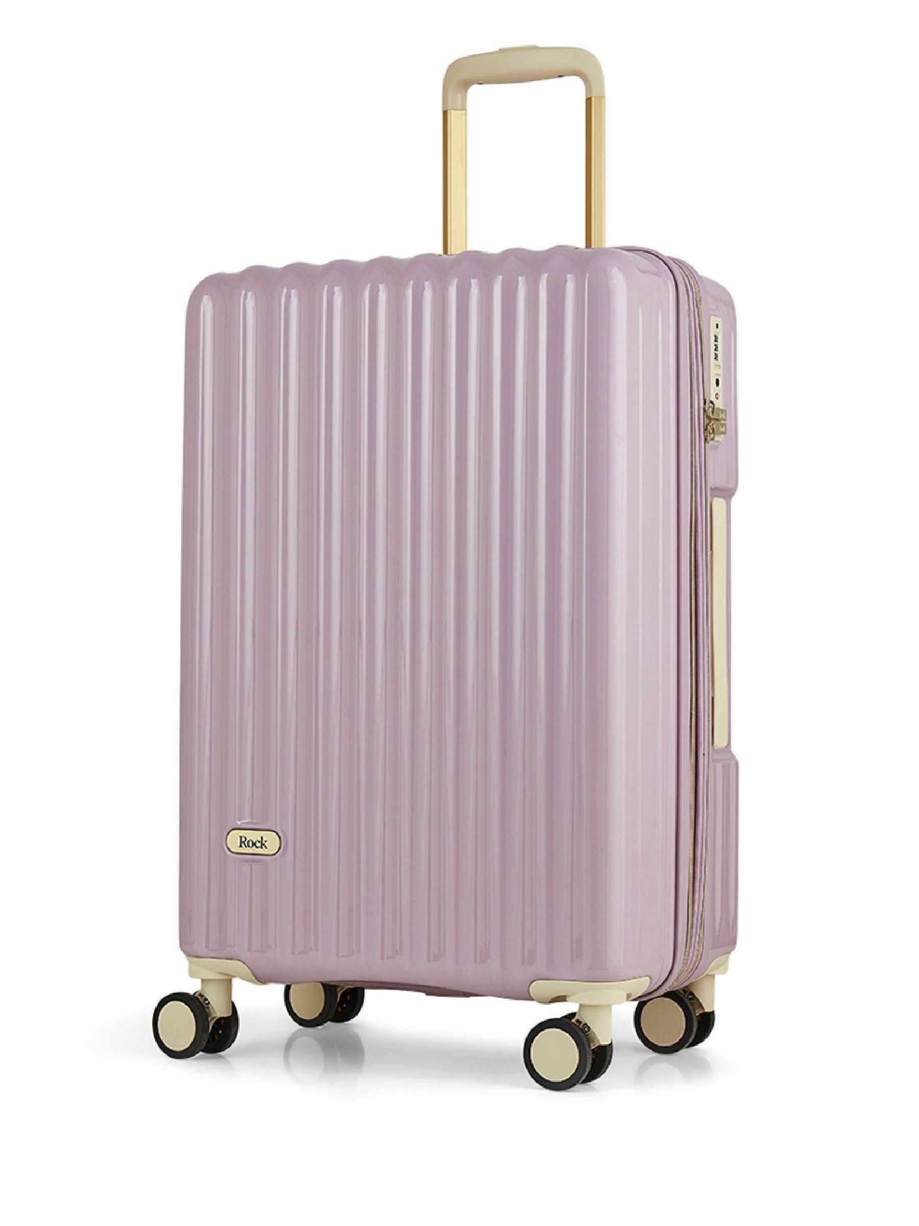Rock Purple Primrose medium suitcase (British brand)