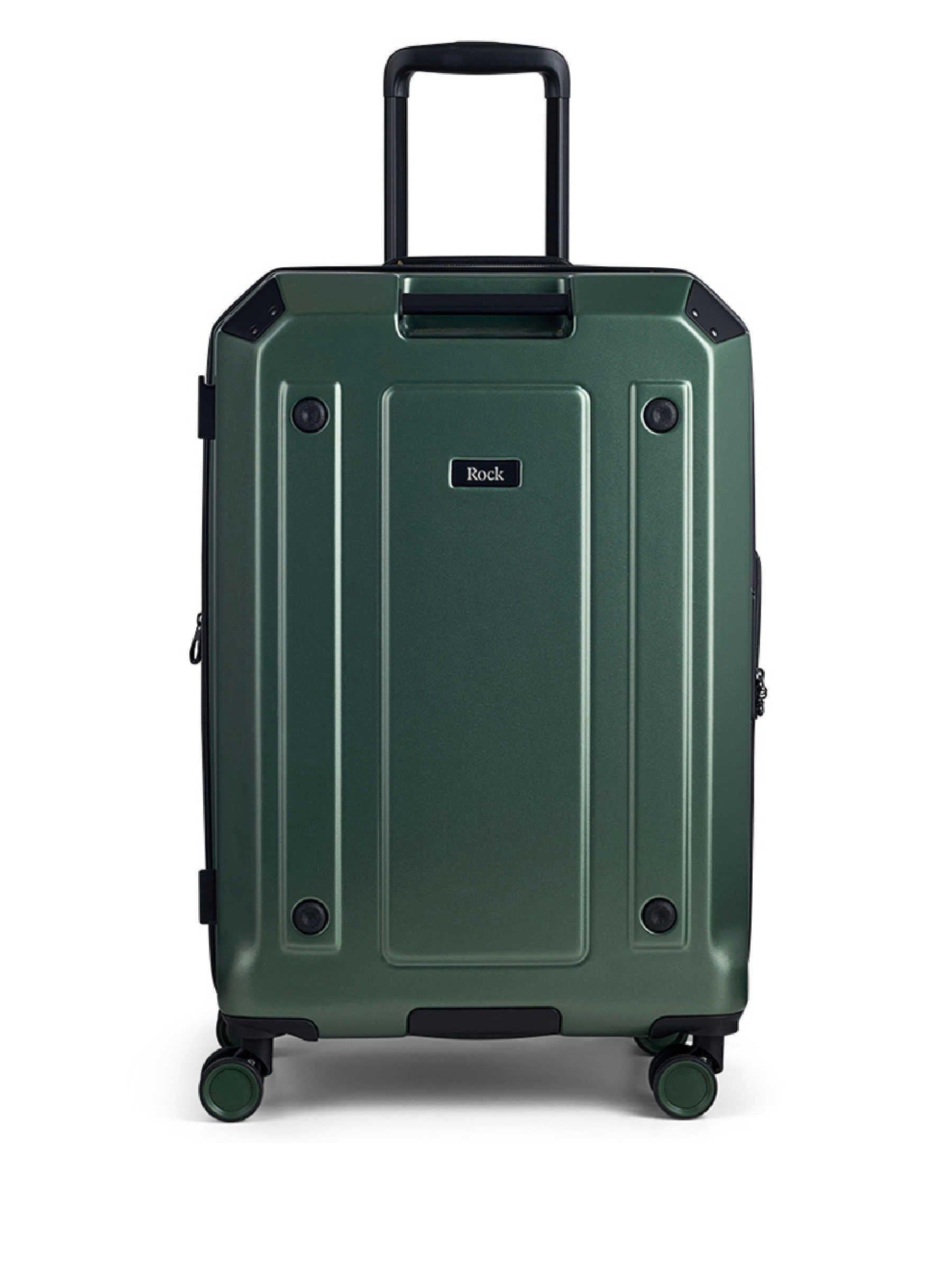 Rock Luggage Green Medium Alpine Suitcase