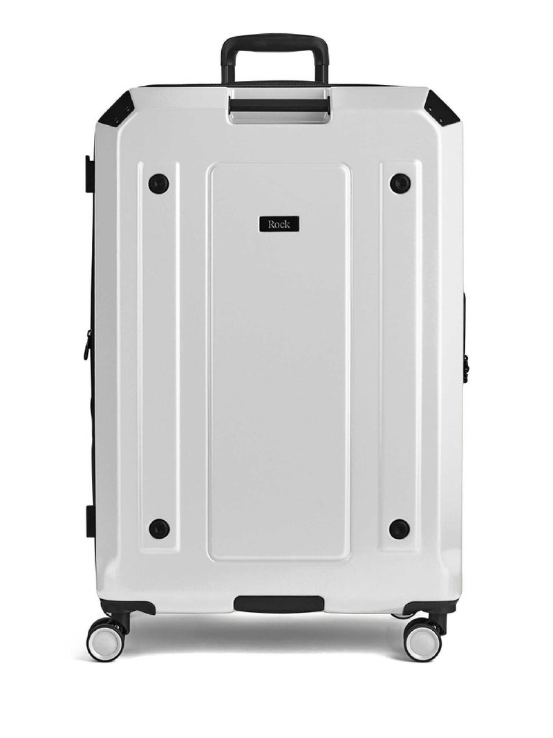 Rock Luggage White Large Alpine Suitcase