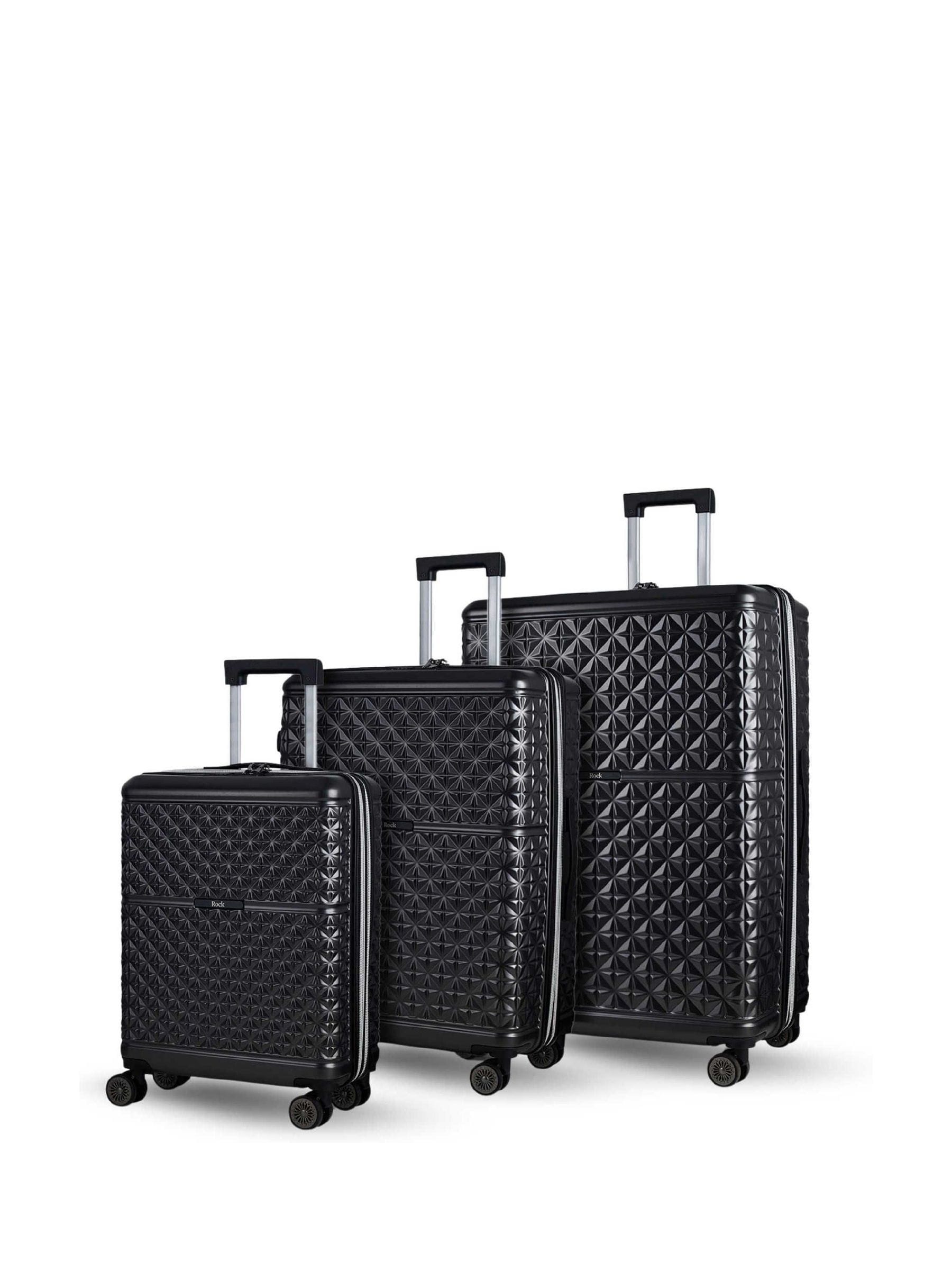 Rock Luggage Grey Maya Suitcases Set 3 Piece