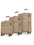 Rock Luggage Nude Suitcases Set 3 Piece